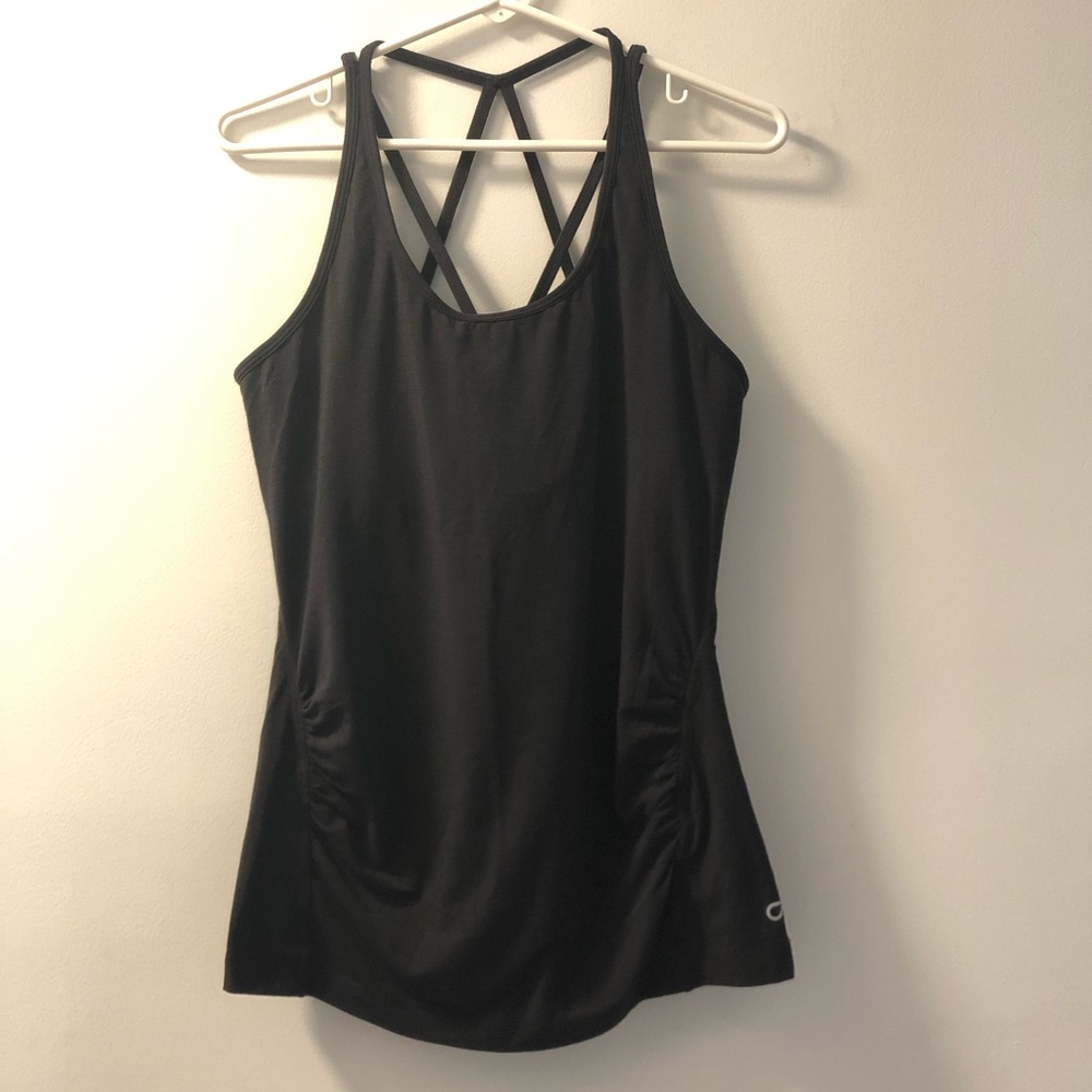GapFit Maternity Strappy Self Tank, Sz M